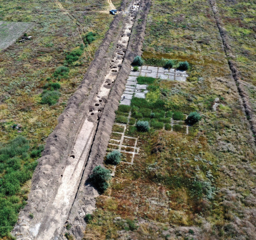 Fig. 3. Perimetrul de cercetare RAJA  - zona 1-2, str. Vladimir Simu (detaliu aerian)